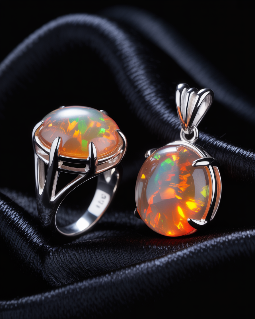 OPAL&CO Premium Fire Opal Jewelry